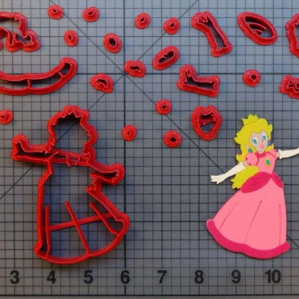 Super Mario Princess Peach Full Body Cookie/Fondant Cutter 4”